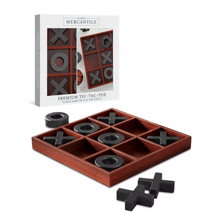 Studio Mercantile Premium Solid Wood Tic Tac Toe Board Game