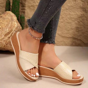 PU Leather Open Toe Sandals