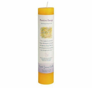 Reiki Charged Herbal Magic Pillar Candle - Positive Energy