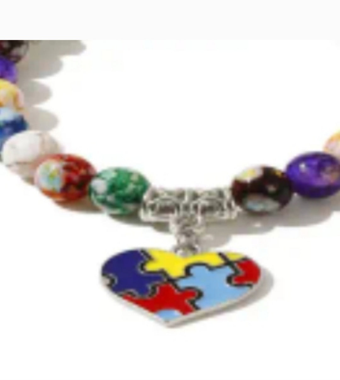 Heart Autism puzzle bracelet