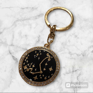 Scorpio Bling 2-sided zodiac keychain