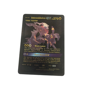 Black Umbreon & Darkrai GX Tag Team Pokémon Card Black Lance / Dark Moon GX