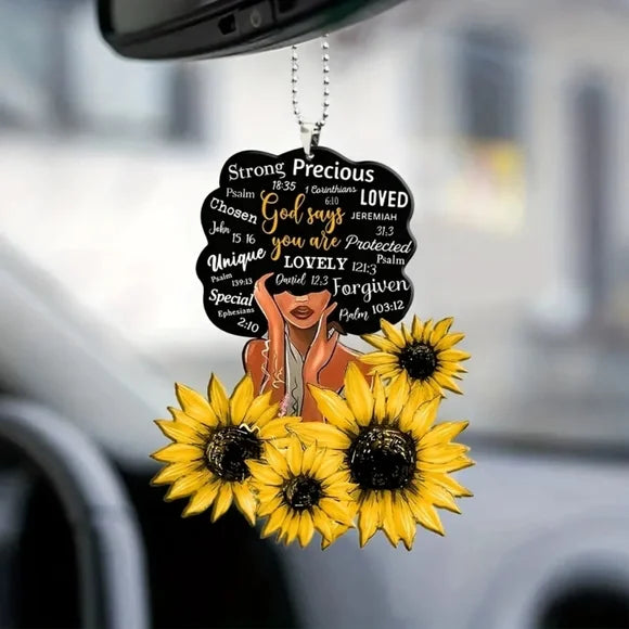 Positive Saying Car Ornament