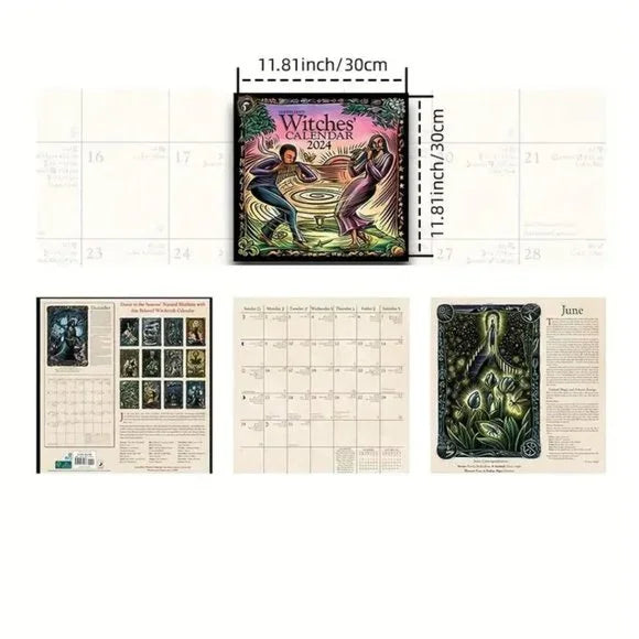 Witches Wall Calendar 2025 Edy's Treasures