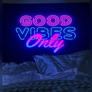 Good Vibes Only Tapestry Wall Hanging