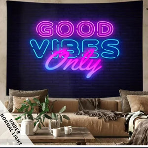 Good Vibes Only Tapestry Wall Hanging