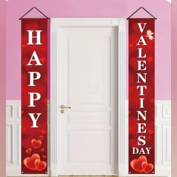 Valentine's Day Indoor Outdoor Decoration Banners