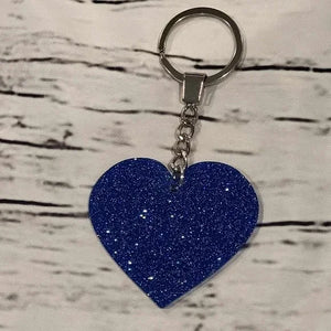 Zodiac Universe Blue Heart Pisces Keychain