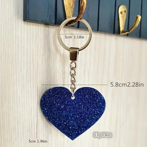 Zodiac Universe Blue Heart Pisces Keychain