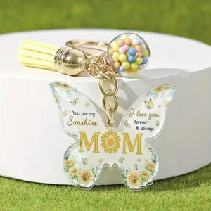 Tassel Butterfly MoM Keychain & or Bag Charm