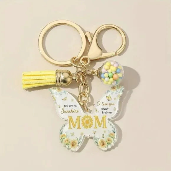 Tassel Butterfly MoM Keychain & or Bag Charm