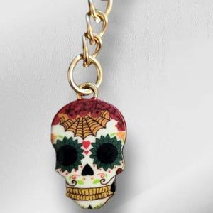 Day of the Dead Sugar Skull Keychain