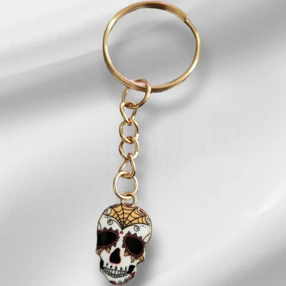 Day of the Dead Sugar Skull Keychain