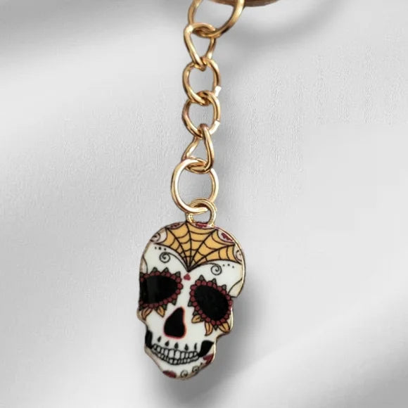 Day of the Dead Sugar Skull Keychain