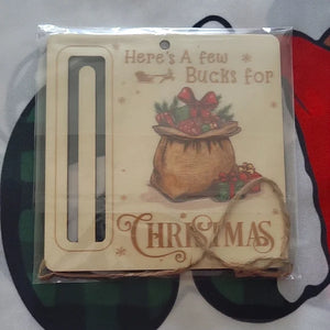 Christmas Tree Money Holder Ornament