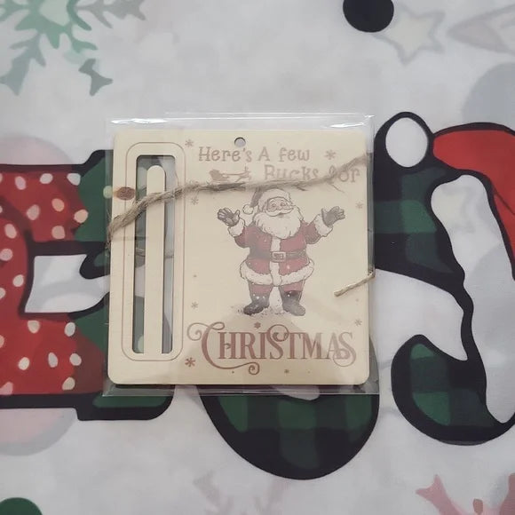 Christmas Tree Money Holder Ornament