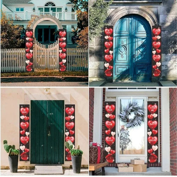 Valentine's Day Indoor Outdoor Decoration Banners