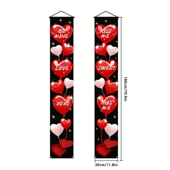 Valentine's Day Indoor Outdoor Decoration Banners