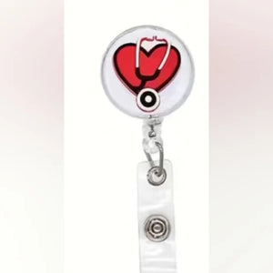 Nurse Retractable Badge Reel Holder