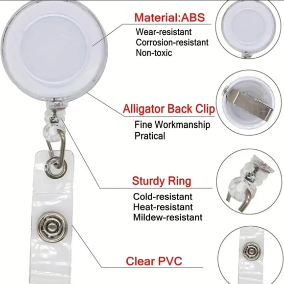 Nurse Retractable Badge Reel Holder