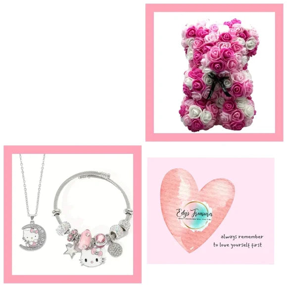 Rose Bear & Hello Kitty Bundle