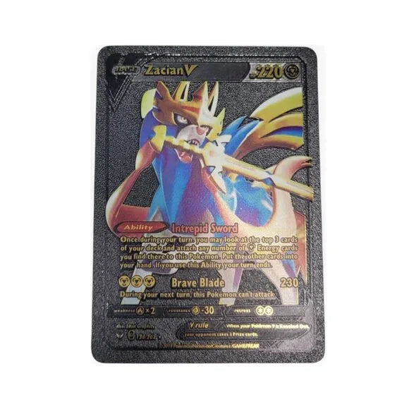 Black Foil Zacian V Pokémon Cards
