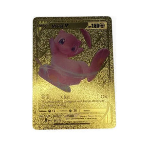 Gold Foil Mew V Pokémon Card