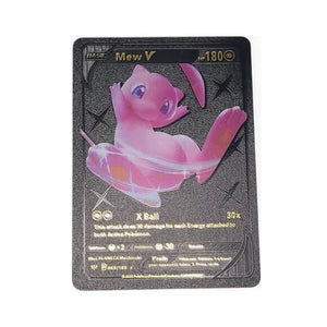 Black Foil Mew V Pokémon Card