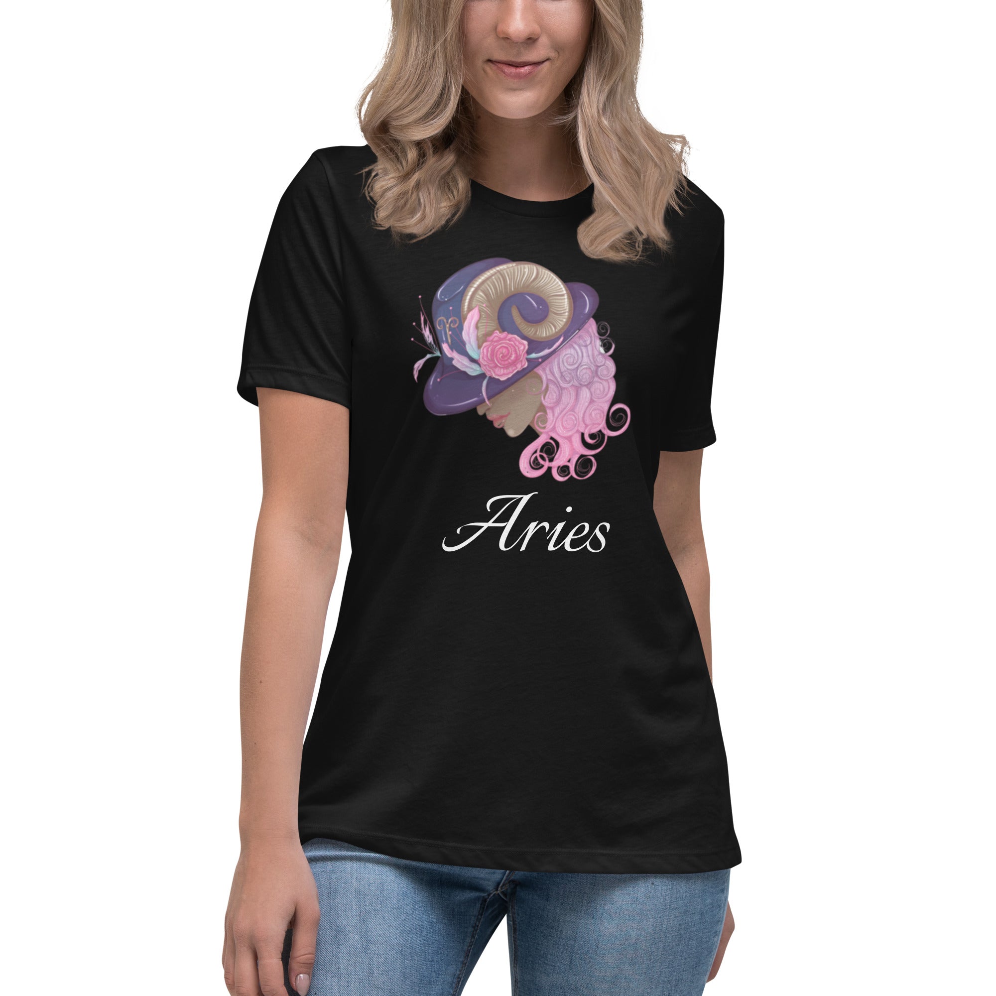 Women Aries Zodiac T-Shirt