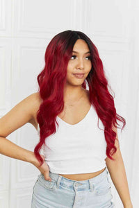 13*2" Lace Front Wigs Synthetic Wave 24" 150% Density