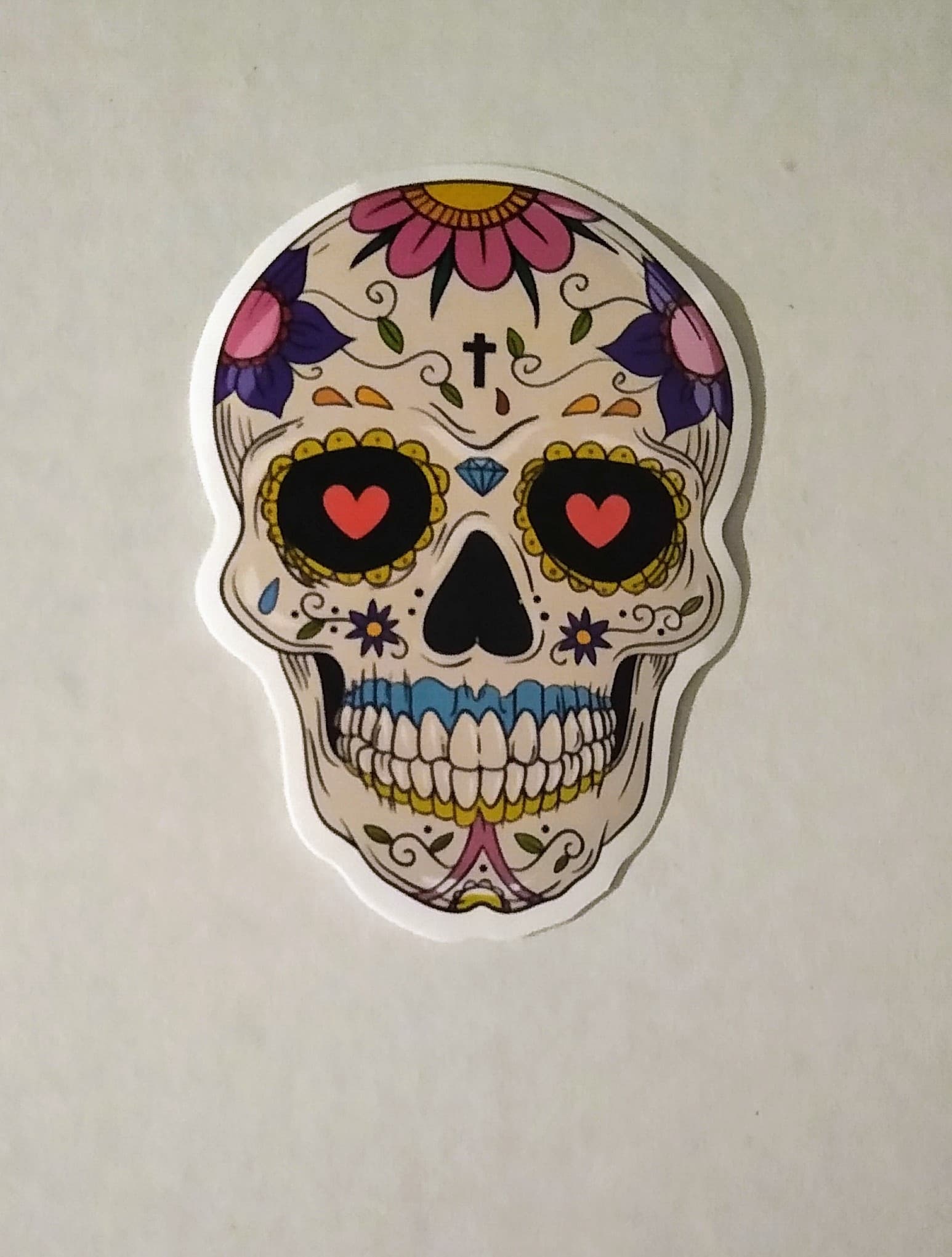 6pk of Sugar Skull Stickers - Edy's Treasures