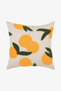 Elements of Spring Punch-Needle Decorative Throw Pillow Case