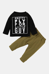 Boys PRETTY FLY Sweatshirt and Pants Set - Edy's Treasures