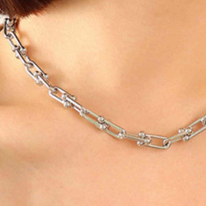 Chunky Chain Titanium Steel Necklace