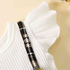 Plaid Print Bow Detail Dress