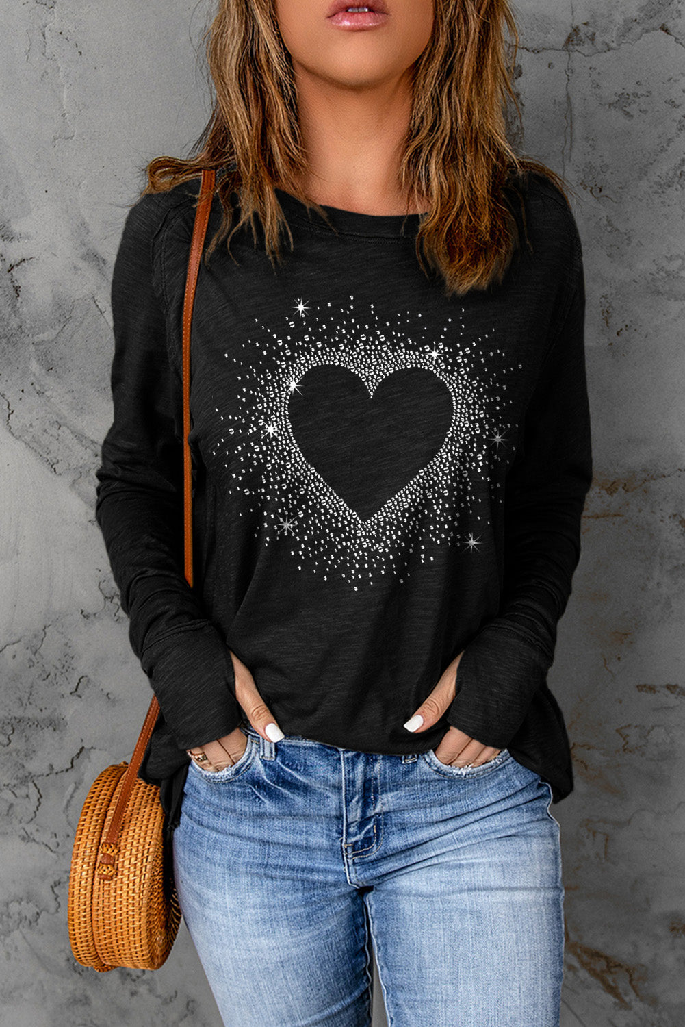 Let Me Adore You Graphic Long Sleeve Top
