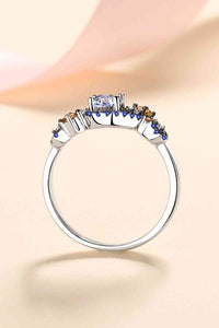 Moissanite Contrast 925 Sterling Silver Ring