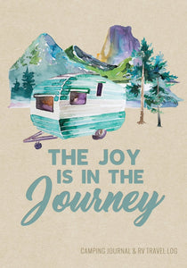 Camping Journal & RV Travel Logbook, Blue Vintage Camper Journey (Adventure Journals & Log Books) Paperback - Edy's Treasures