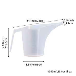 Long Tip Mouth Plastic Measuring Cup