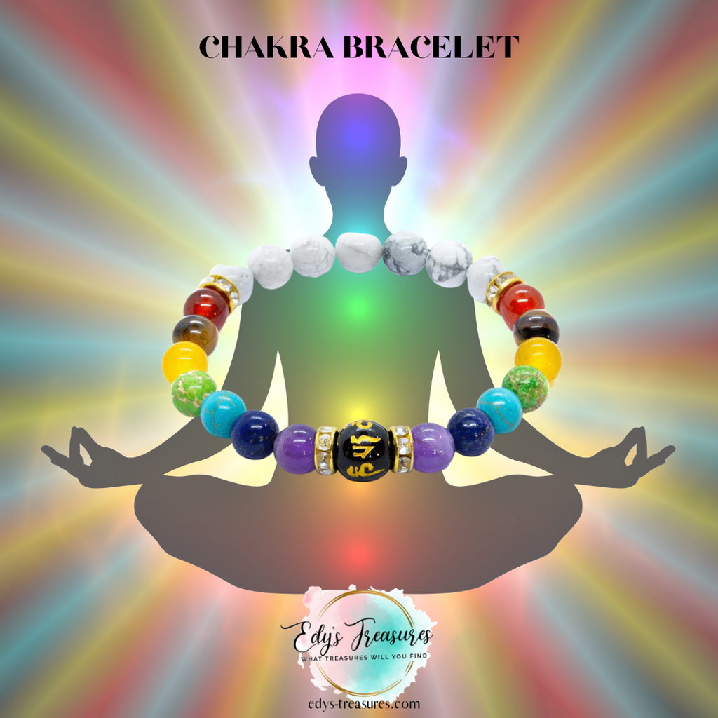 7 Chakra Howlite Bracelet - Edy's Treasures