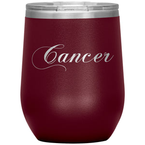 Cancer Zodiac Wine Tumbler - Edy's Treasures