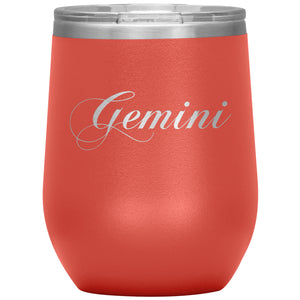 Gemini Zodiac Wine Tumbler - Edy's Treasures