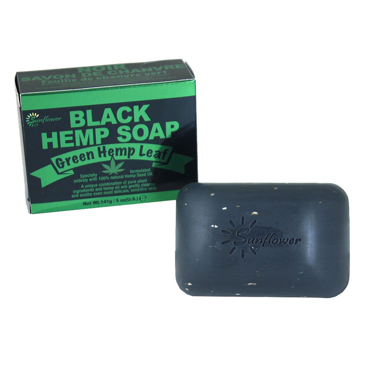 Green Hemp Leaf Black Hemp Soap