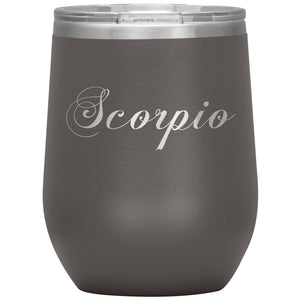 Scorpio Zodiac Wine Tumbler - Edy's Treasures