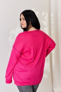 Celeste Full Size Oversized Long Sleeve Top