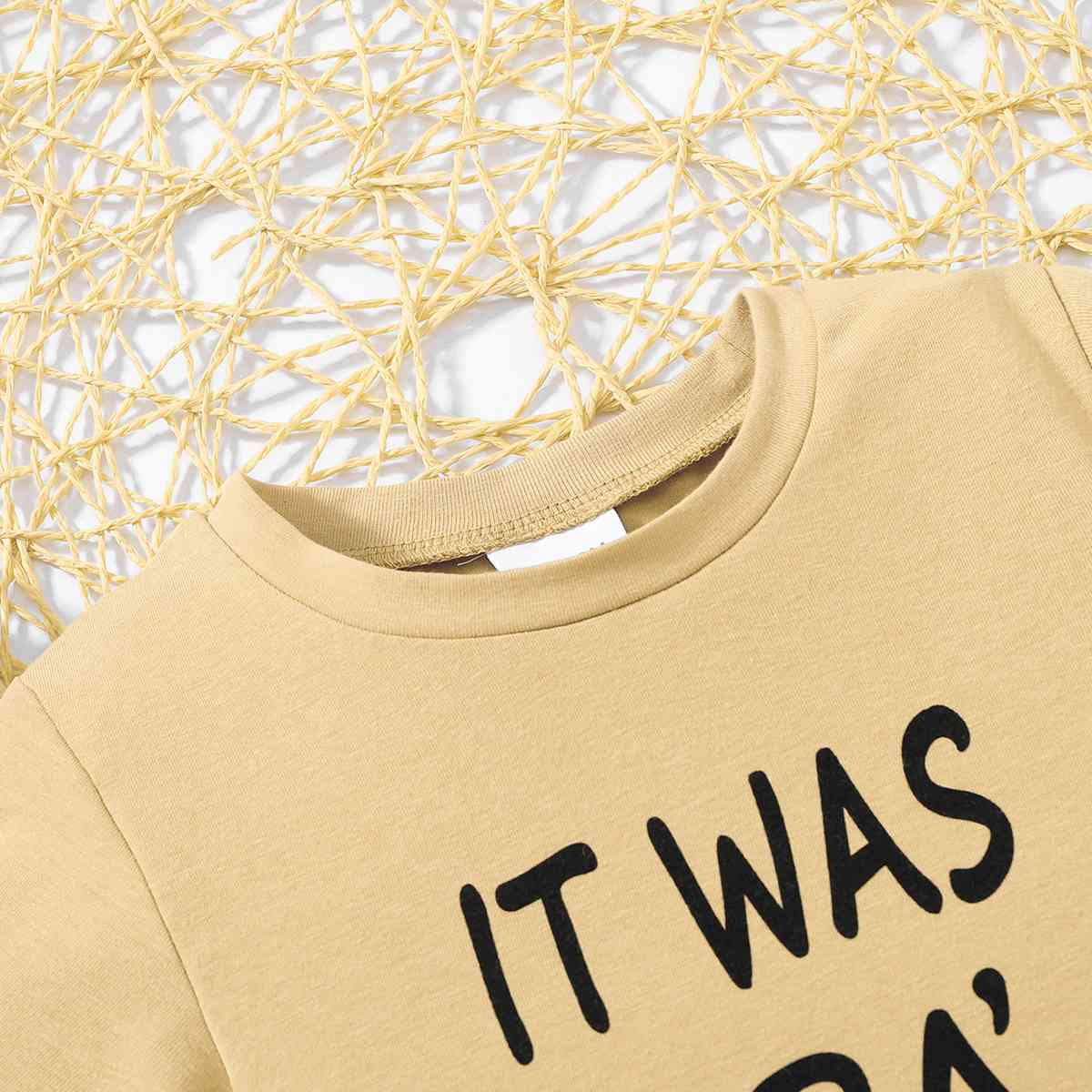 Kids IT WAS PAPA'S IDEA Graphic Tee and Shorts Set