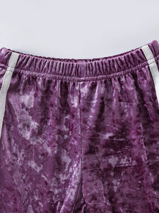 Girls Floral Hoodie and Side Stripe Pants Set - Edy's Treasures