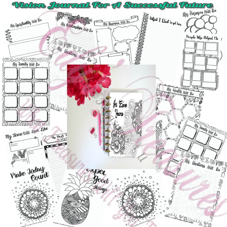 Vision Journal For Success Digital Download – Edy's Treasures