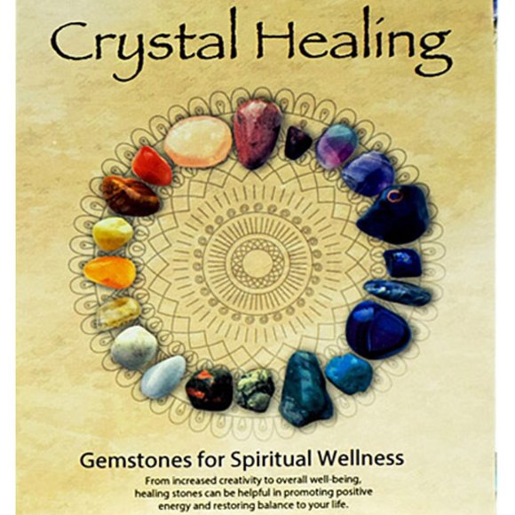 12 Gemstone Crystal Healing Book & Smudging Set - Edy's Treasures