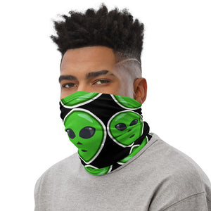 Unisex Made In The USA Green Alien, Face mask, Dust Mask, Headband, Washable Mask ,Reusable Mask, Neck Gaiter - Edy's Treasures